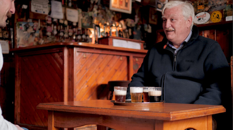 Peter Curtin from the Burren Brewery in the Roadside Tavern