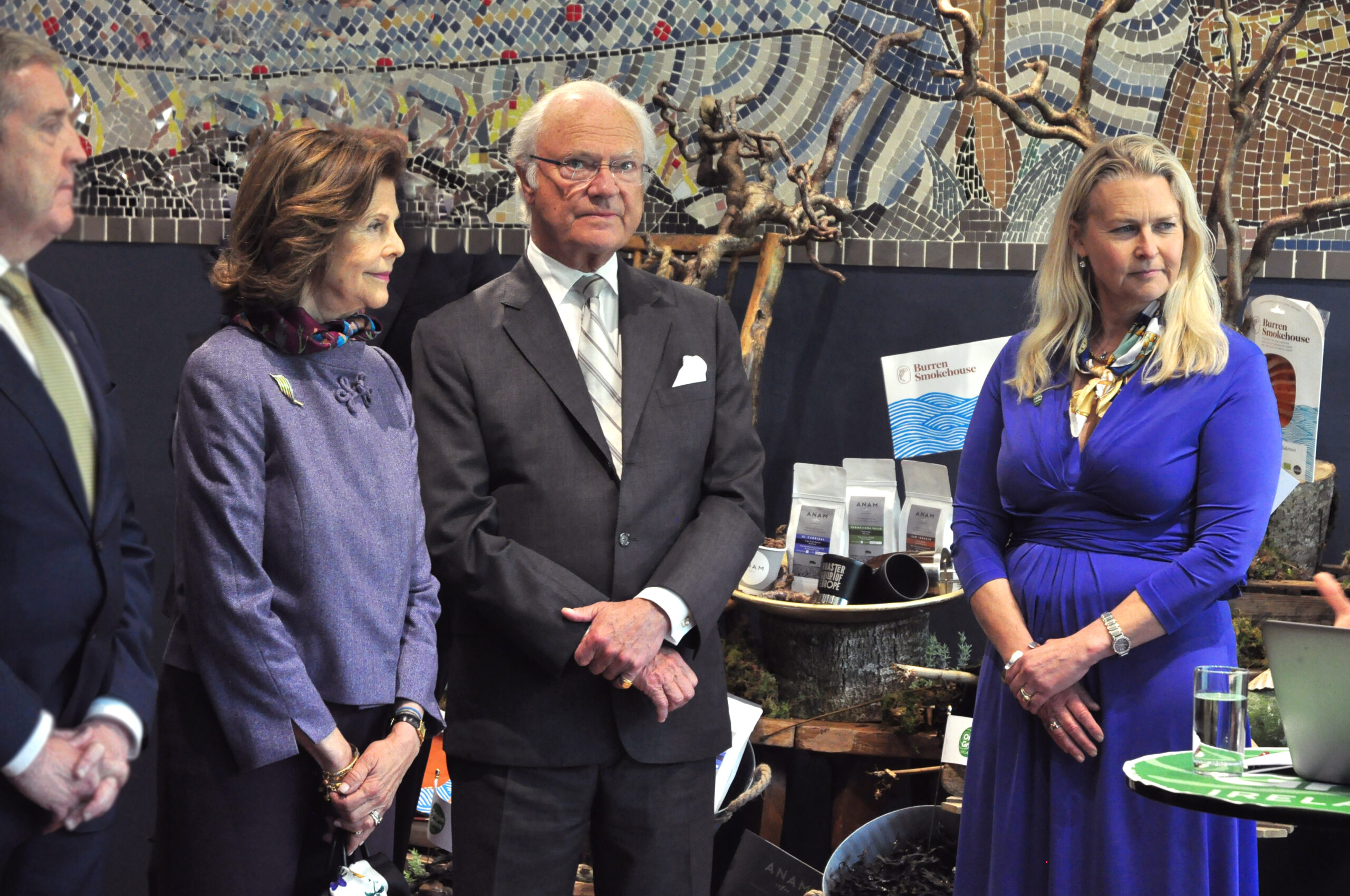 Swedish royal couple visiting the Burren Smokehouse